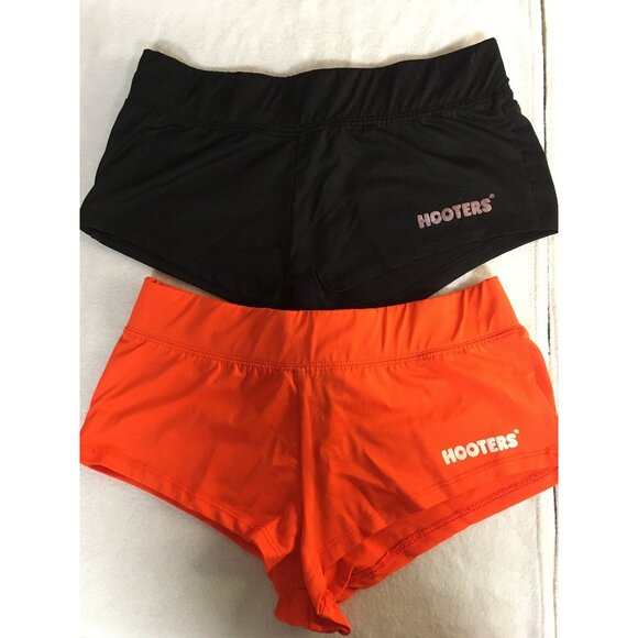 B75 Bundle of 2 Womens Hooters Rare Cheeky Shorts Both size Small - Picture 1 of 9